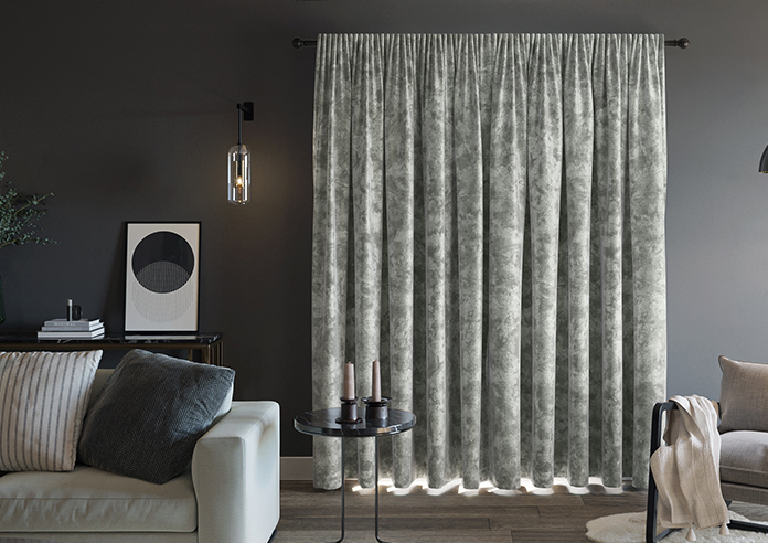 Cyrus Crushed Velvet, Grey - Made to Measure Curtains - Image 7